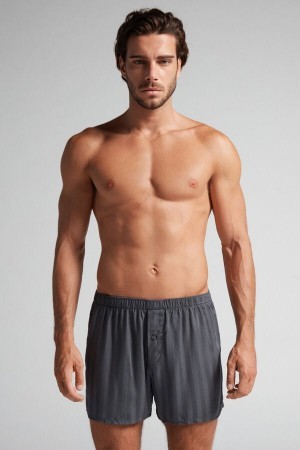 Intimissimi Woven Modal Boxers Grijs | DBEKV70260